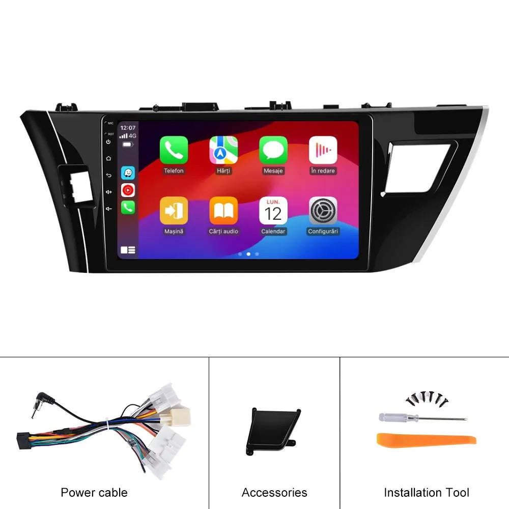 Navigatie dedicata Toyota Corolla (2013-2017) Android 14, 8 GB RAM 128 GB ROM, OCTA-CORE 2.0Mhz, Carplay si Android auto, Slot SIM 4G, ventilator de racire activ, ecran 10.1 inch HD