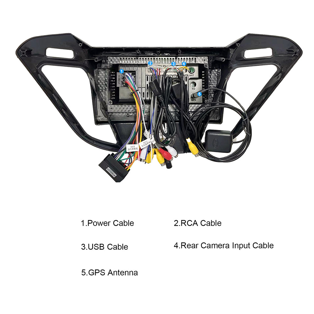 Navigatie dedicata Ford Transit (2012-2019) 2GB RAM 32GB ROM, Android 14, Carplay si Android Auto, cooler racire, ecran HD 9 inch