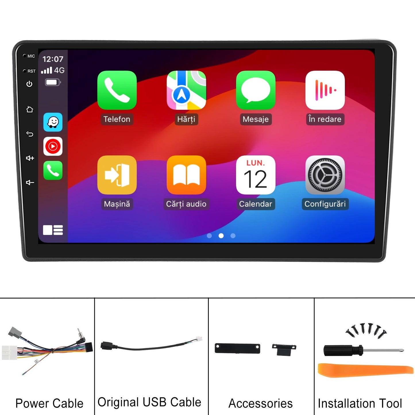Navigatie dedicata Nissan Navara (2006-2012) 2GB RAM 32GB ROM, Android 14, Carplay si Android Auto, cooler racire, ecran HD 9 inch