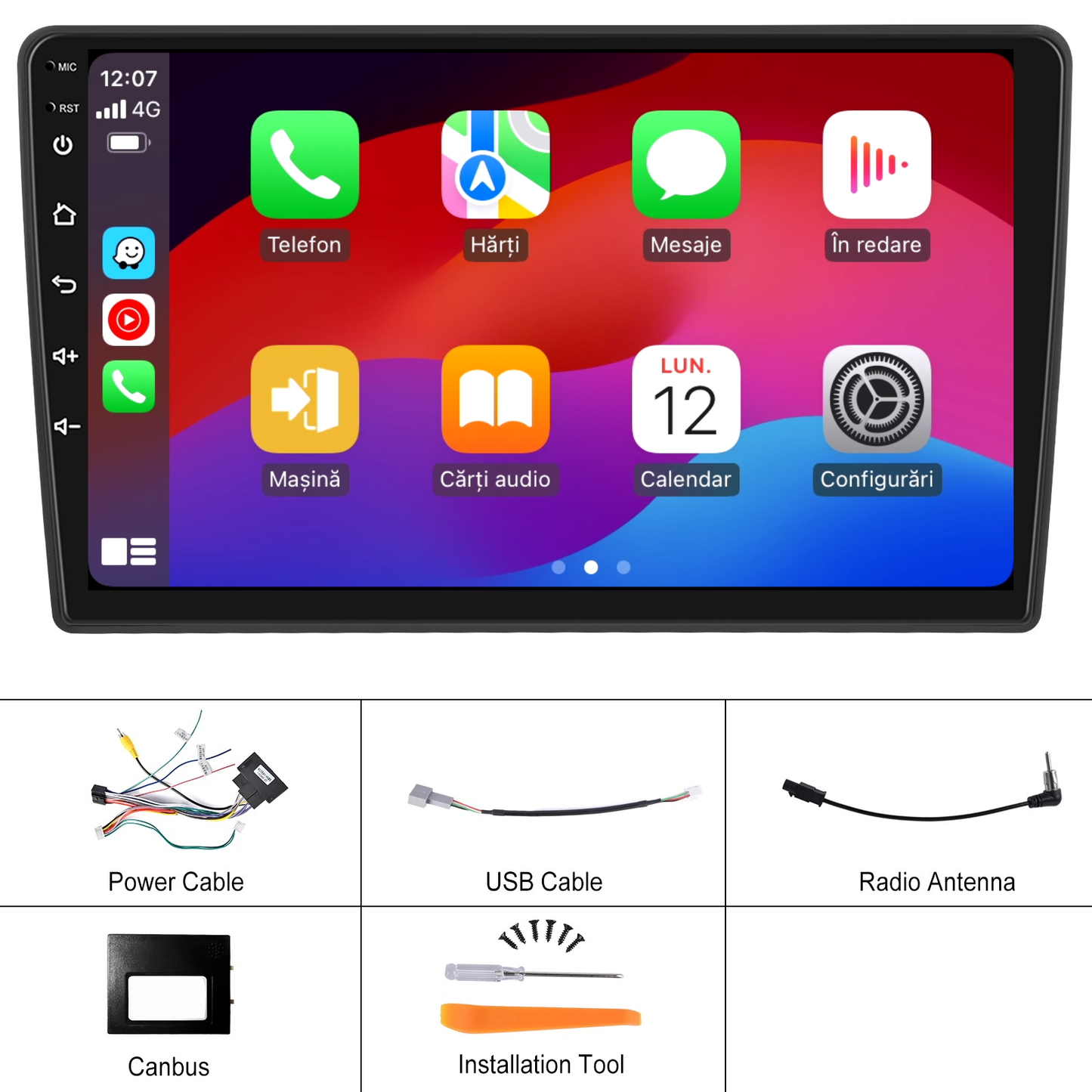 Navigatie dedicata Citroen Berlingo (2015-2018) 2GB RAM 32GB ROM, Android 14, Carplay si Android Auto, cooler racire, ecran HD 9 inch