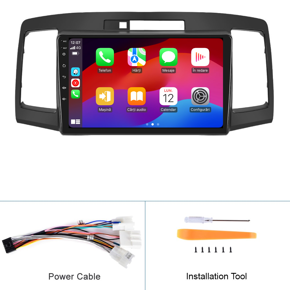 Navigatie dedicata Toyota Allion (2001-2007) Android 14, 8 GB RAM 128 GB ROM, OCTA-CORE 2.0Mhz, Carplay si Android auto, Slot SIM 4G, ventilator de racire activ, ecran 9 inch HD