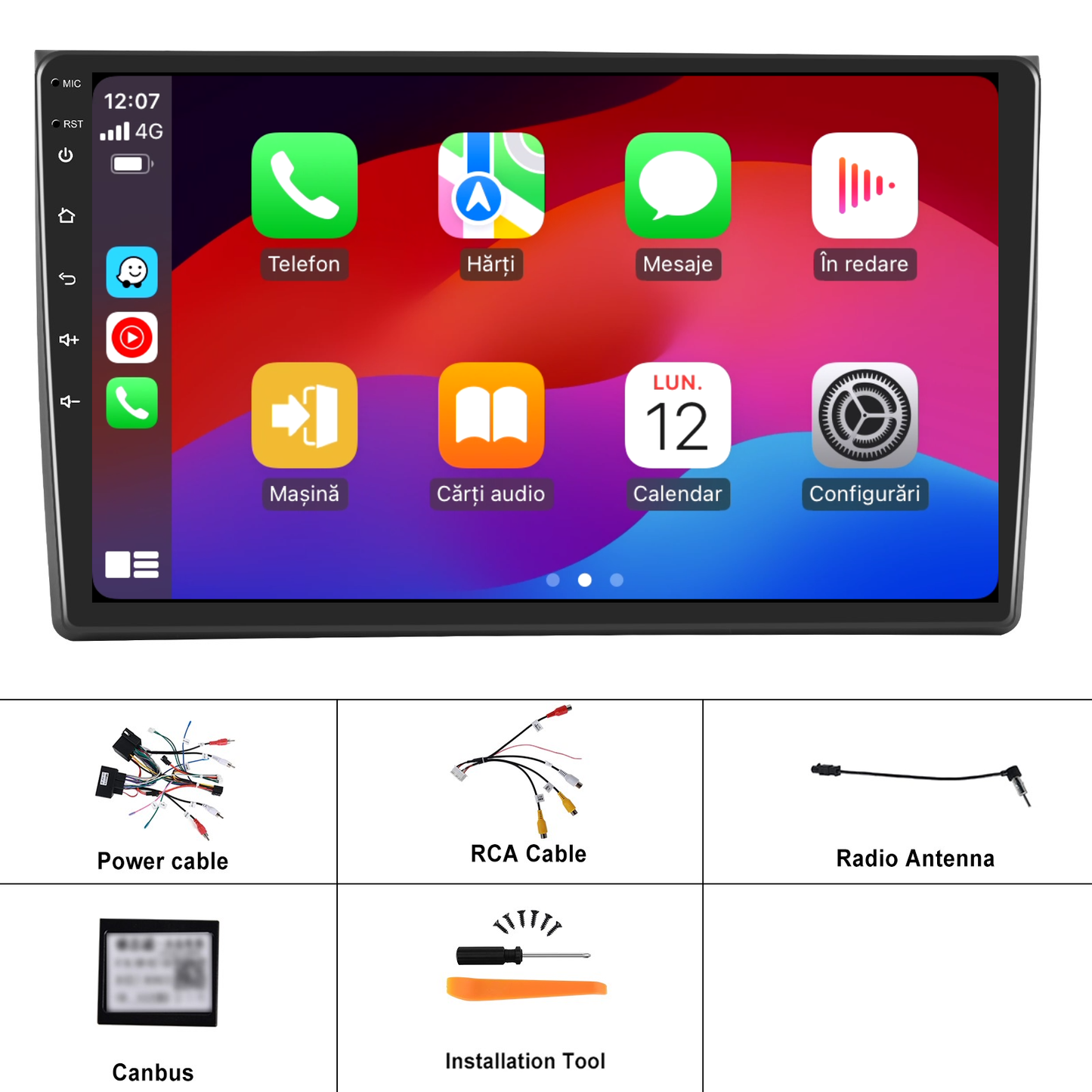 Navigatie dedicata Audi A4 (2002-2008) cu Android 14, 4 GB RAM 64 GB ROM, OCTA-CORE, Carplay si Android auto, Slot SIM 4G, ventilator de racire activ, ecran 9 inch HD