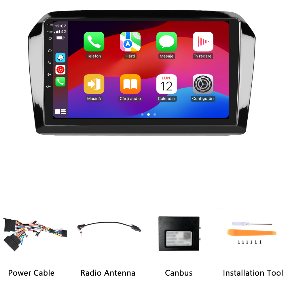Navigatie dedicata Volkswagen Jetta (2013-2017) 2GB RAM 32GB ROM, Android 14, Carplay si Android Auto, cooler racire, ecran HD 9 inch