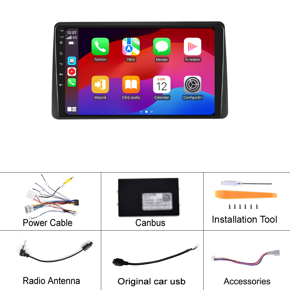 Navigatie dedicata Dacia Duster (2019-2022) cu Android 14, 8 GB RAM 128 GB ROM, OCTA-CORE 2.0Mhz, Carplay si Android auto, Slot SIM 4G, ventilator de racire activ, ecran 10 inch HD