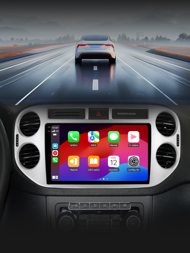 Navigatie dedicata Volkswagen Tiguan (2006-2016) Android 14, 8 GB RAM 128 GB ROM, OCTA-CORE 2.0Mhz, Carplay si Android auto, Slot SIM 4G, ventilator de racire activ, ecran 9 inch HD