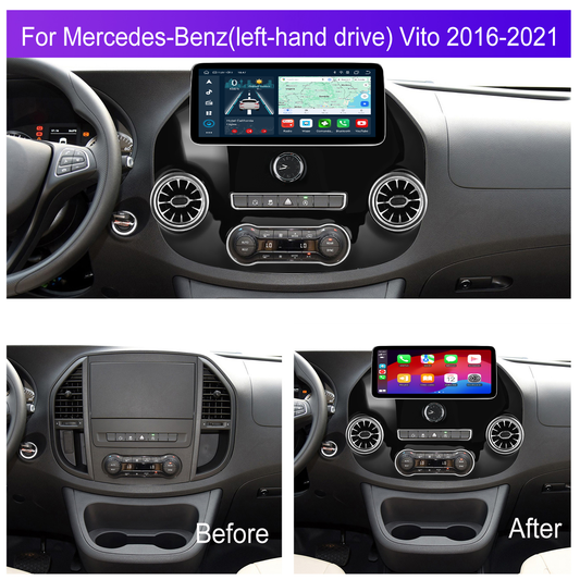 Navigatie dedicata Mercedes-Benz Vito (2016-2021) 2GB RAM 32GB ROM, Android 14, Carplay si Android Auto, cooler racire, ecran HD 9 inch