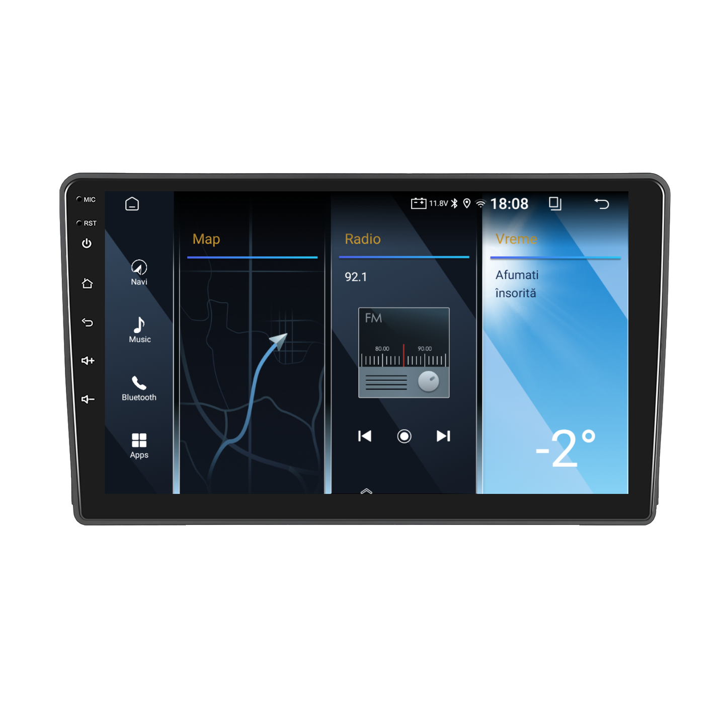Navigatie dedicata Ford Transit (2009-2016)/ Ford Focus (2005-2008) 2GB RAM 32GB ROM, Android 14, Carplay si Android Auto, cooler racire, ecran HD 9 inch