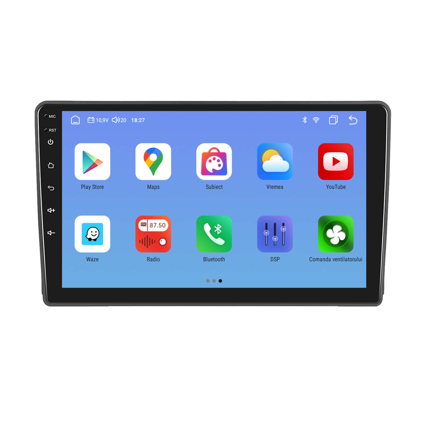 Navigatie dedicata Ford Transit (2009-2016)/ Ford Focus (2005-2008) cu Android 14, 8 GB RAM 128 GB ROM, OCTA-CORE 2.0Mhz, Carplay si Android auto, Slot SIM 4G, ventilator de racire activ, ecran 9 inch HD