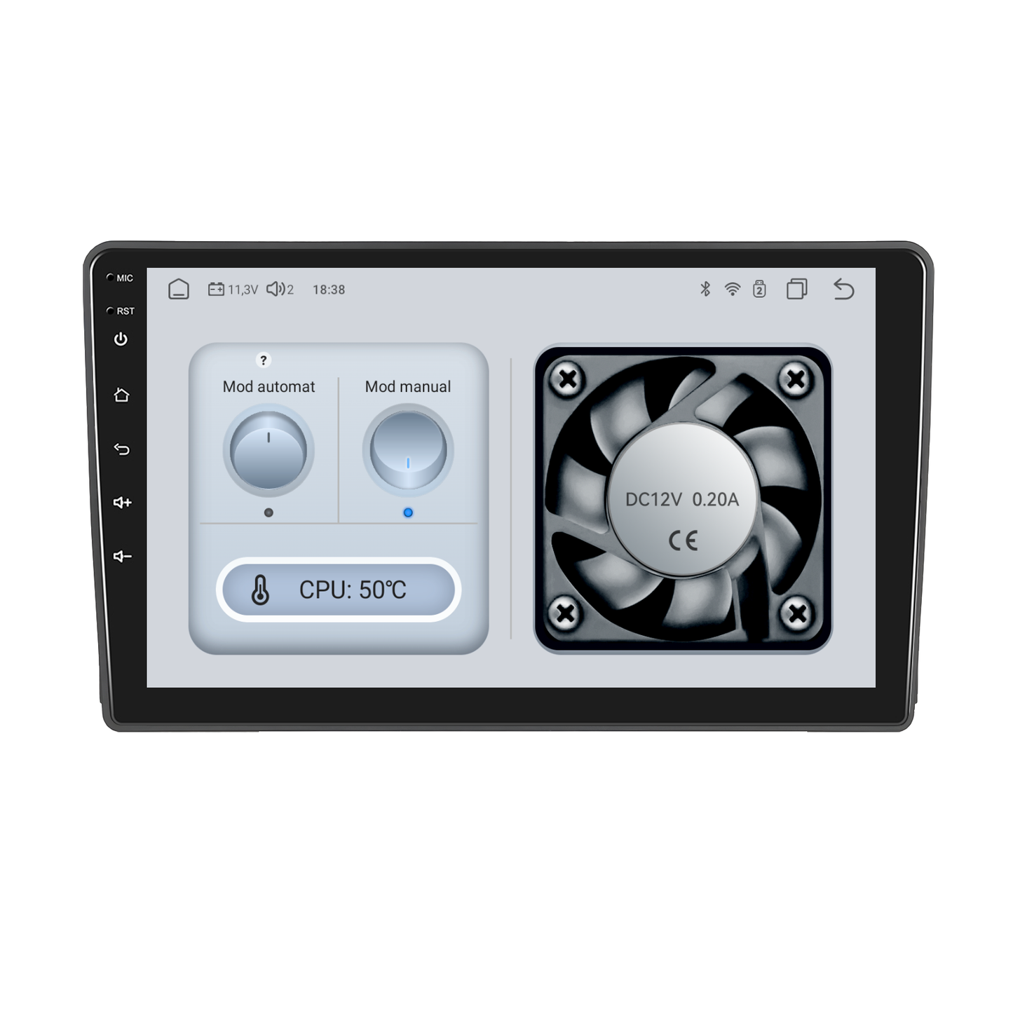Navigatie dedicata Ford Transit (2009-2016)/ Ford Focus (2005-2008) cu Android 14, 8 GB RAM 128 GB ROM, OCTA-CORE 2.0Mhz, Carplay si Android auto, Slot SIM 4G, ventilator de racire activ, ecran 9 inch HD