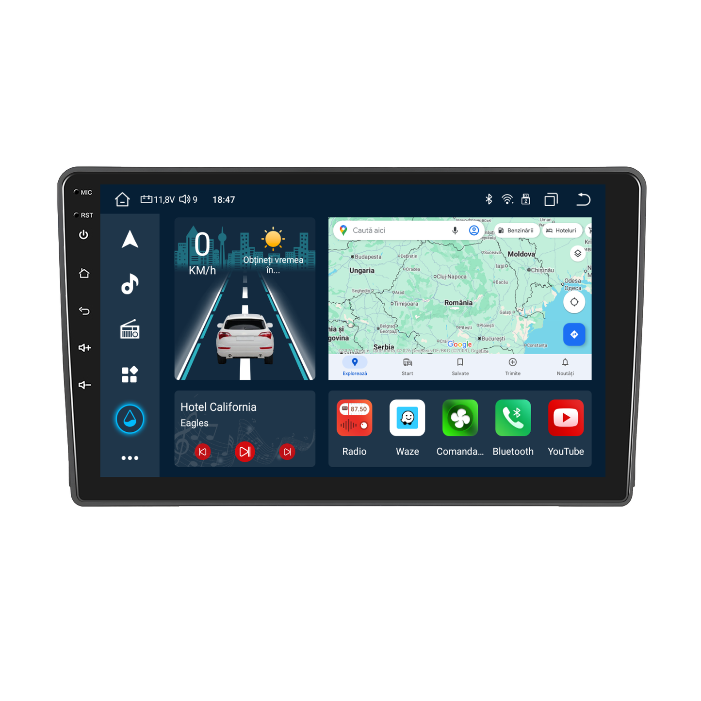 Navigatie dedicata Ford Transit (2009-2016)/ Ford Focus (2005-2008) cu Android 14, 4 GB RAM 64 GB ROM, OCTA-CORE, Carplay si Android auto, Slot SIM 4G, ventilator de racire activ, ecran 9 inch HD