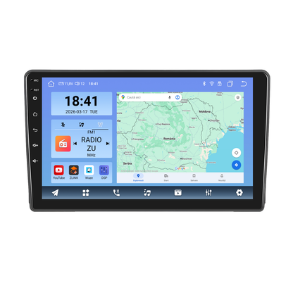 Navigatie dedicata Ford Transit (2009-2016)/ Ford Focus (2005-2008) cu Android 14, 8 GB RAM 128 GB ROM, OCTA-CORE 2.0Mhz, Carplay si Android auto, Slot SIM 4G, ventilator de racire activ, ecran 9 inch HD