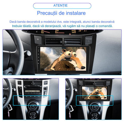 Navigatie dedicata Toyota Yaris (2008-2011) Android 14, 8 GB RAM 128 GB ROM, OCTA-CORE 2.0Mhz, Carplay si Android auto, Slot SIM 4G, ventilator de racire activ, ecran 9 inch HD