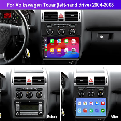 Navigatie dedicata Volkswagen Touran (2004-2008) cu Android 14, 8 GB RAM 128 GB ROM, OCTA-CORE 2.0Mhz, Carplay si Android auto, Slot SIM 4G, ventilator de racire activ, ecran 10 inch HD