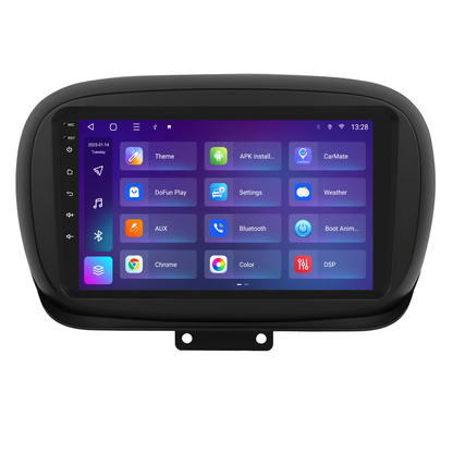 Navigatie dedicata Fiat 500X (2014-2020) 2GB RAM 32GB ROM, Android 14, Carplay si Android Auto, cooler racire, ecran HD 9 inch