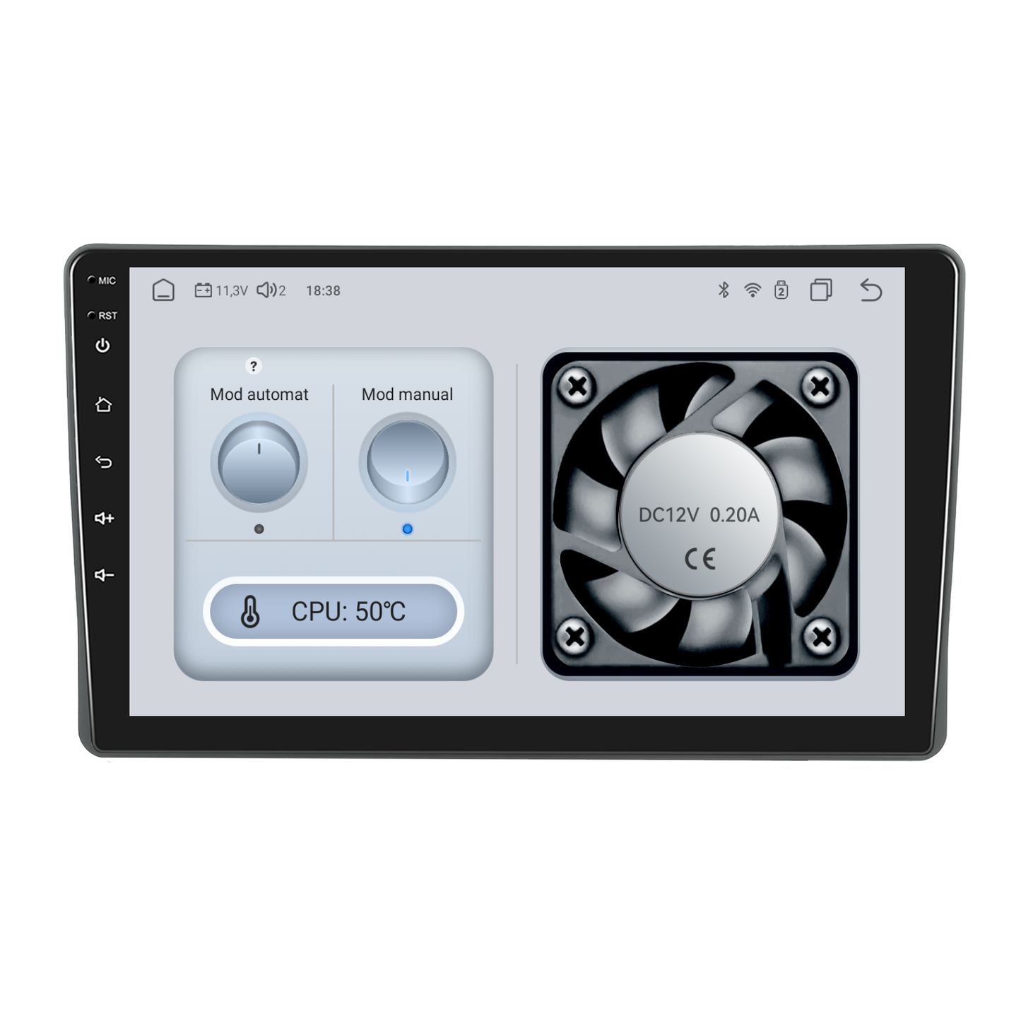 Navigatie dedicata Fiat Panda (2003-2012) cu Android 14, 4 GB RAM 64 GB ROM, OCTA-CORE, Carplay si Android auto, Slot SIM 4G, ventilator de racire activ, ecran 9 inch HD