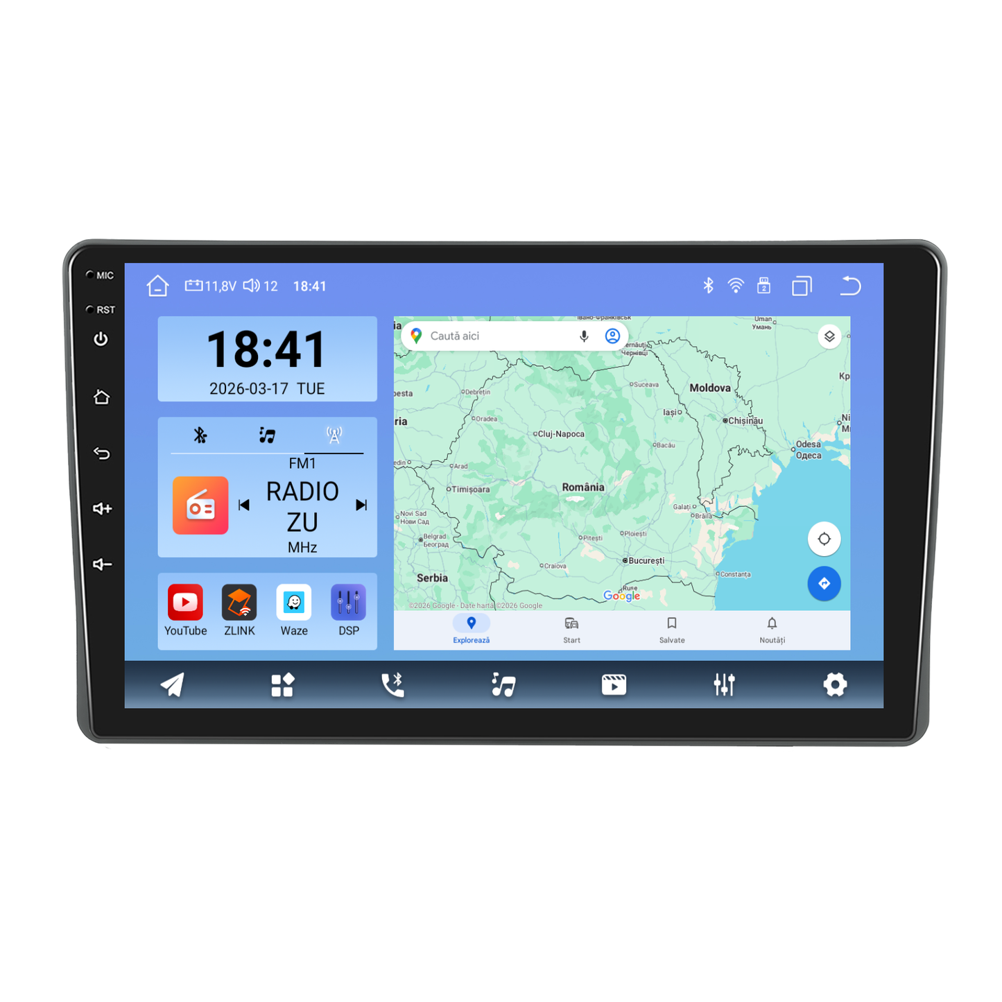 Navigatie dedicata Fiat Panda (2003-2012) cu Android 14, 8 GB RAM 128 GB ROM, OCTA-CORE 2.0Mhz, Carplay si Android auto, Slot SIM 4G, ventilator de racire activ, ecran 9 inch HD