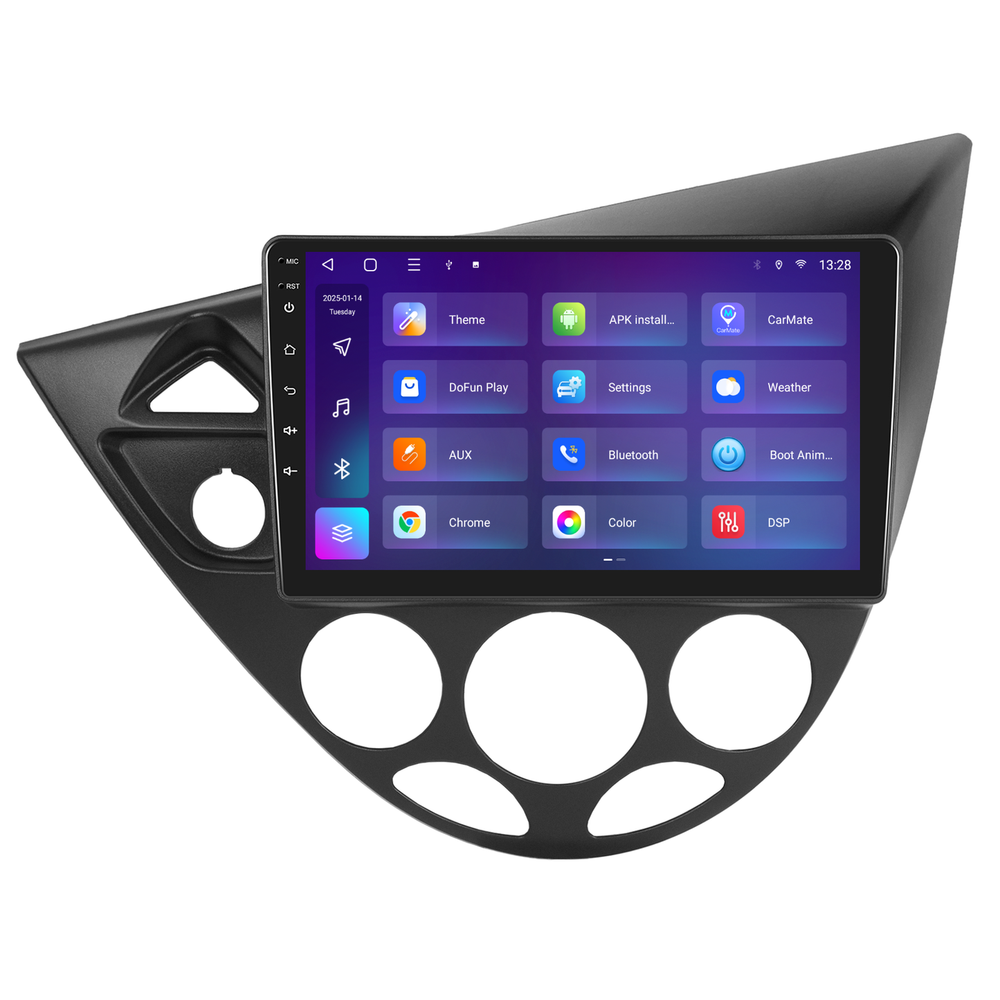 Navigatie dedicata Ford Focus (1998-2005) 2GB RAM 32GB ROM, Android 14, Carplay si Android Auto, cooler racire, ecran HD 9 inch