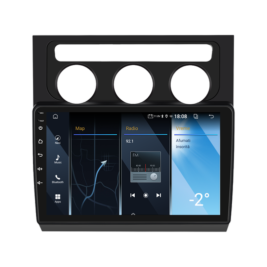 Navigatie dedicata Volkswagen Touran (2004-2008) 2GB RAM 32GB ROM, Android 14, Carplay si Android Auto, cooler racire, ecran HD 10 inch