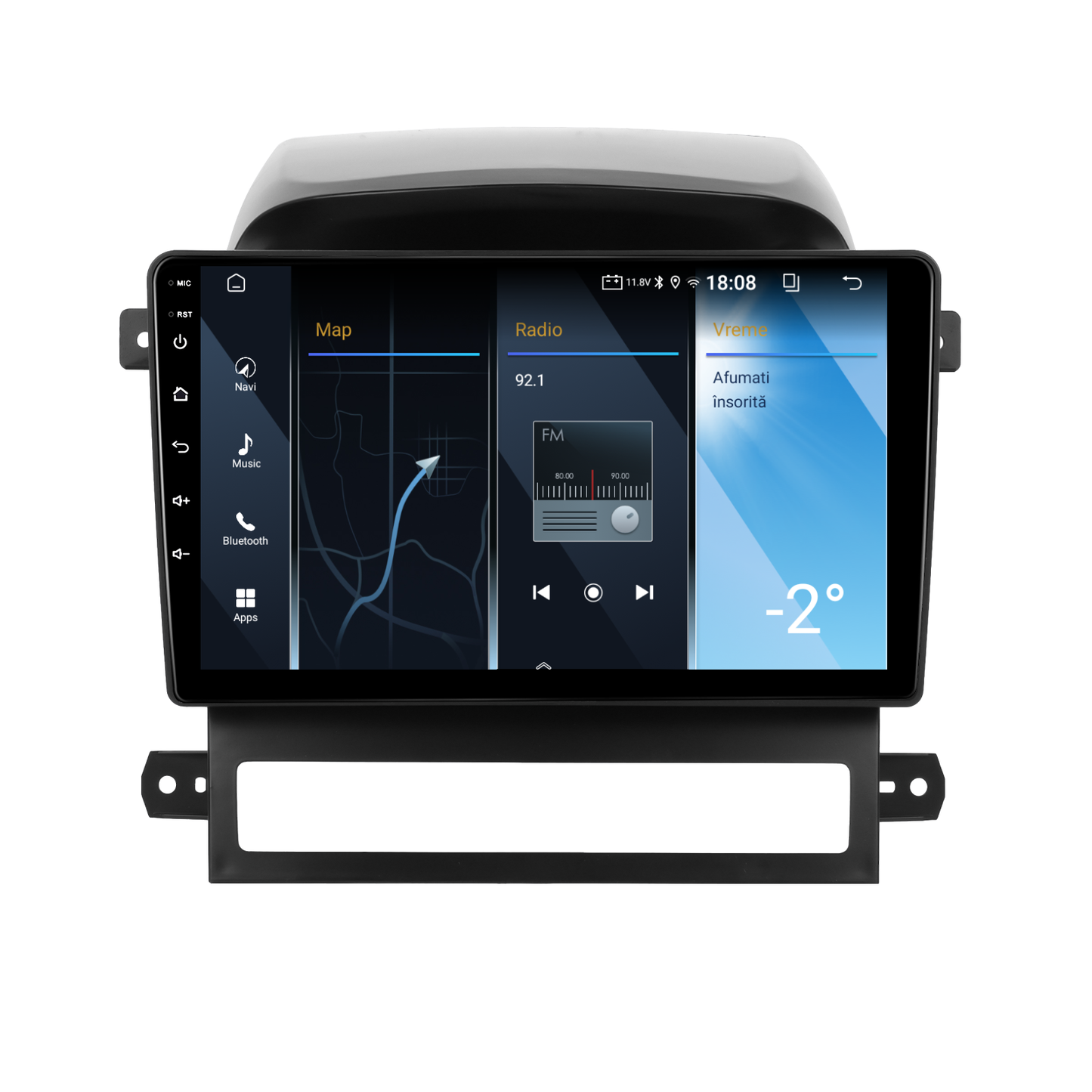 Navigatie dedicata Chevrolet Captiva (2009-2012) 2GB RAM 32GB ROM, Android 14, Carplay si Android Auto, cooler racire, ecran HD 9 inch