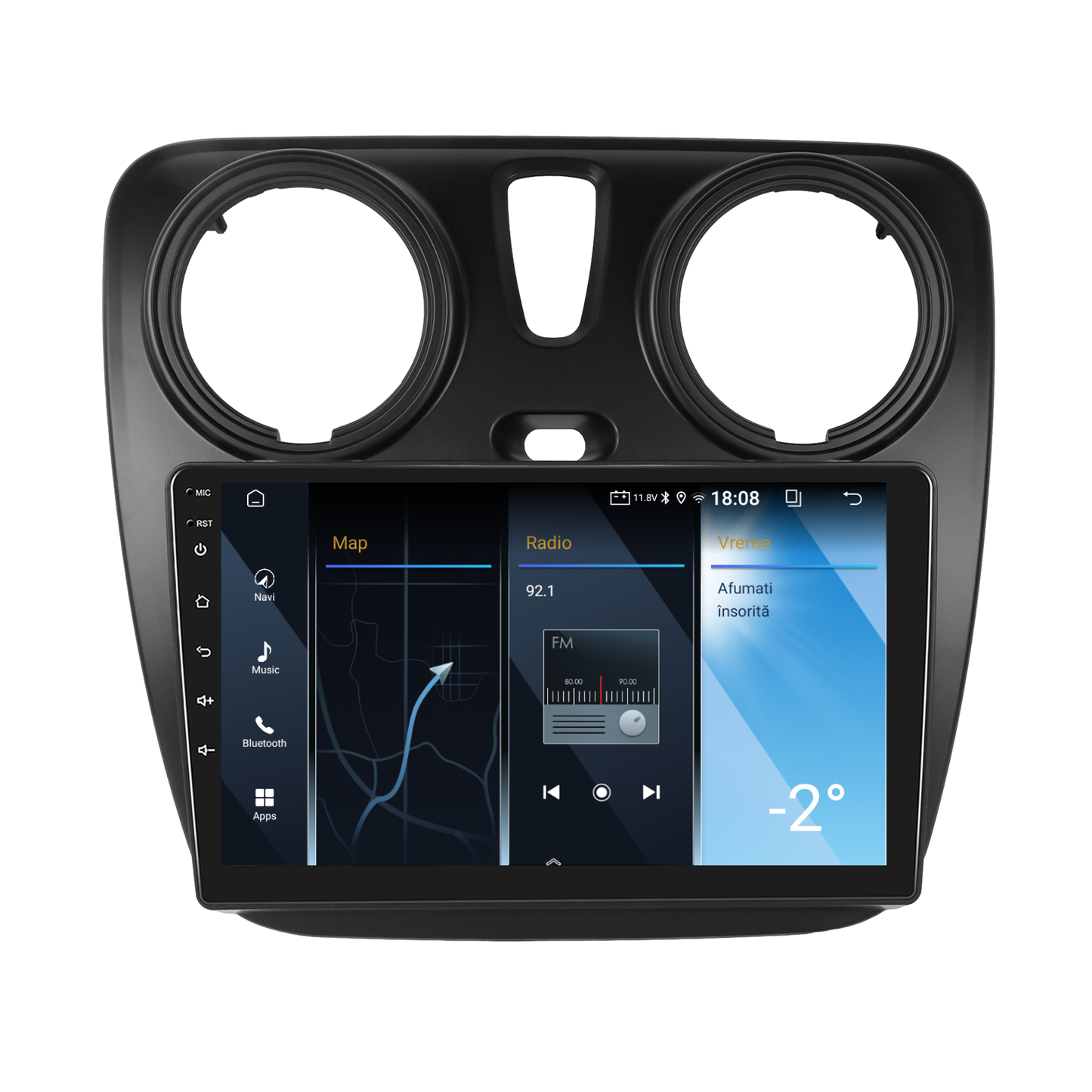 Navigatie dedicata Dacia Lodgy (2012-2021) 2GB RAM 32GB ROM, Android 14, Carplay si Android Auto, cooler racire, ecran HD 9 inch