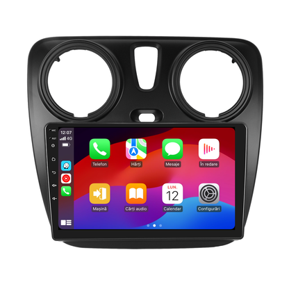 Navigatie dedicata Dacia Lodgy (2012-2021) cu Android 14, 8 GB RAM 128 GB ROM, OCTA-CORE 2.0Mhz, Carplay si Android auto, Slot SIM 4G, ventilator de racire activ, ecran 9 inch HD