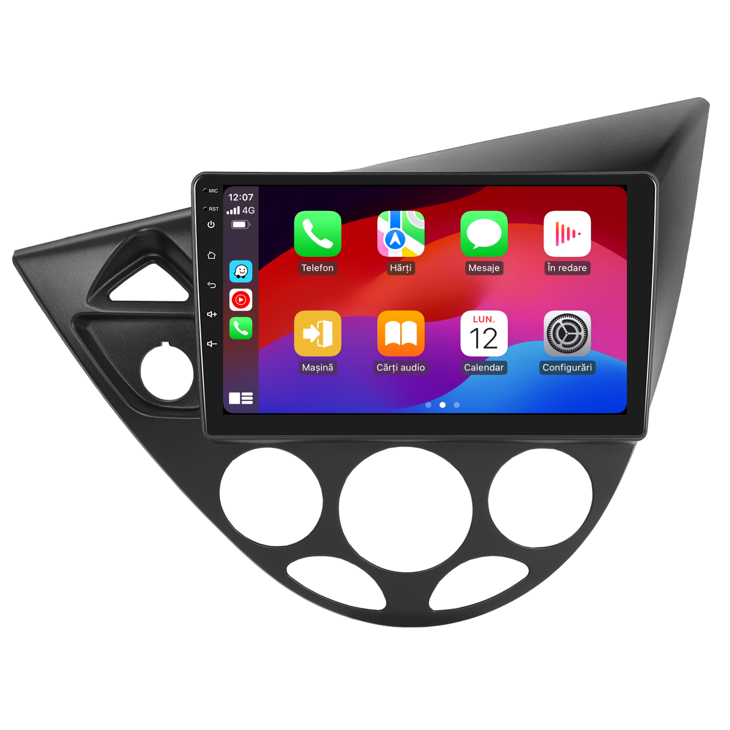 Navigatie dedicata Ford Focus (1998-2005) cu Android 14, 4 GB RAM 64 GB ROM, OCTA-CORE, Carplay si Android auto, Slot SIM 4G, ventilator de racire activ, ecran 9 inch HD