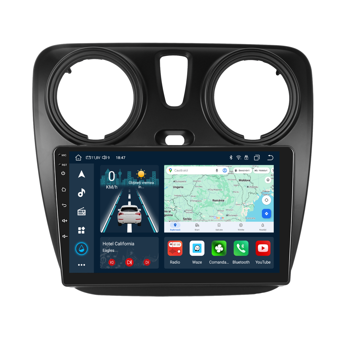 Navigatie dedicata Dacia Lodgy (2012-2021) cu Android 14, 4 GB RAM 64 GB ROM, OCTA-CORE, Carplay si Android auto, Slot SIM 4G, ventilator de racire activ, ecran 9 inch HD