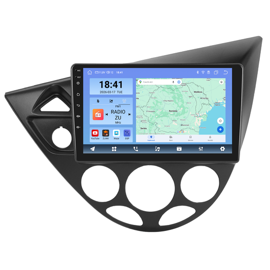 Navigatie dedicata Ford Focus (1998-2005) cu Android 14, 8 GB RAM 128 GB ROM, OCTA-CORE 2.0Mhz, Carplay si Android auto, Slot SIM 4G, ventilator de racire activ, ecran 9 inch HD