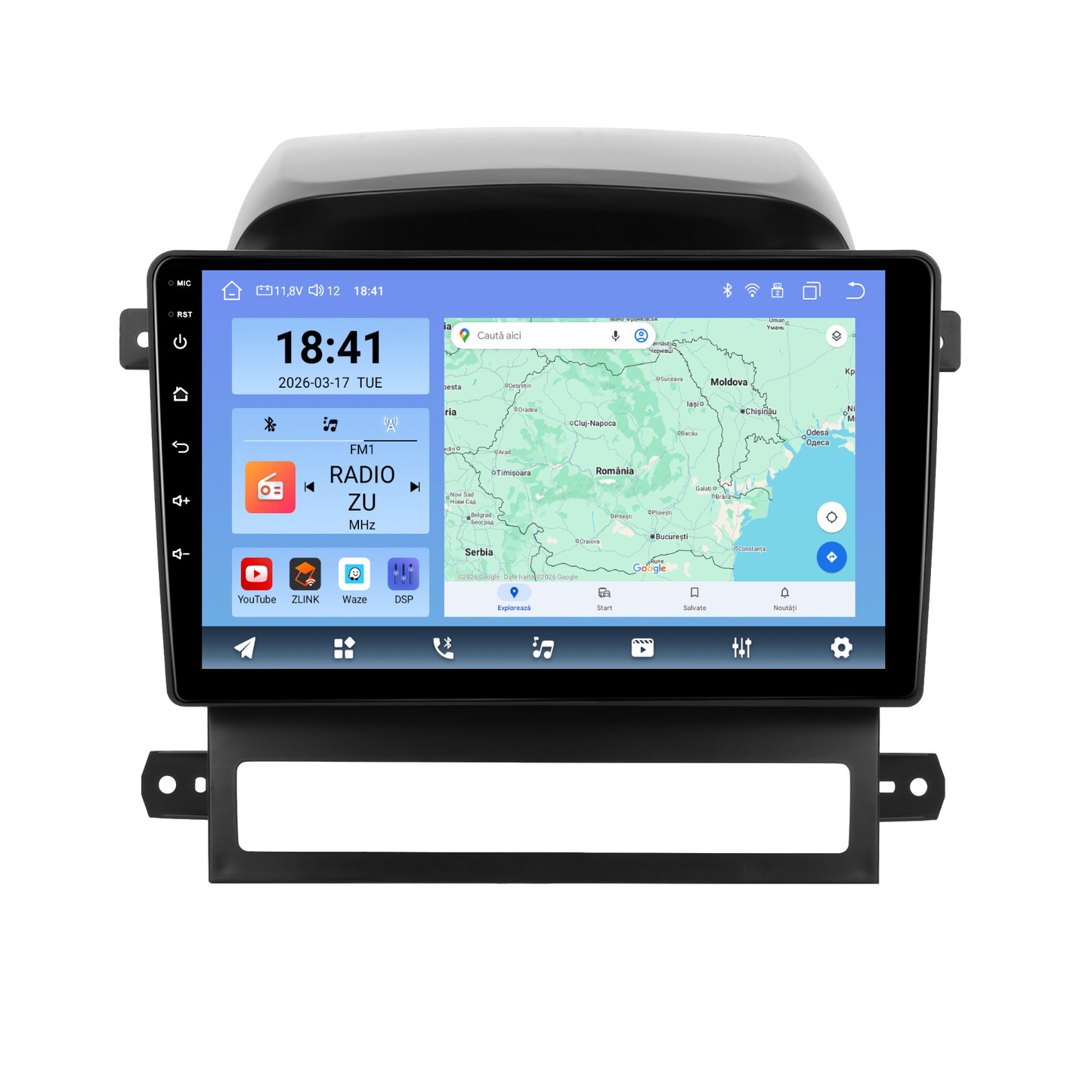 Navigatie dedicata Chevrolet Captiva (2009-2012) cu Android 14, 8 GB RAM 128 GB ROM, OCTA-CORE 2.0Mhz, Carplay si Android auto, Slot SIM 4G, ventilator de racire activ, ecran 9 inch HD
