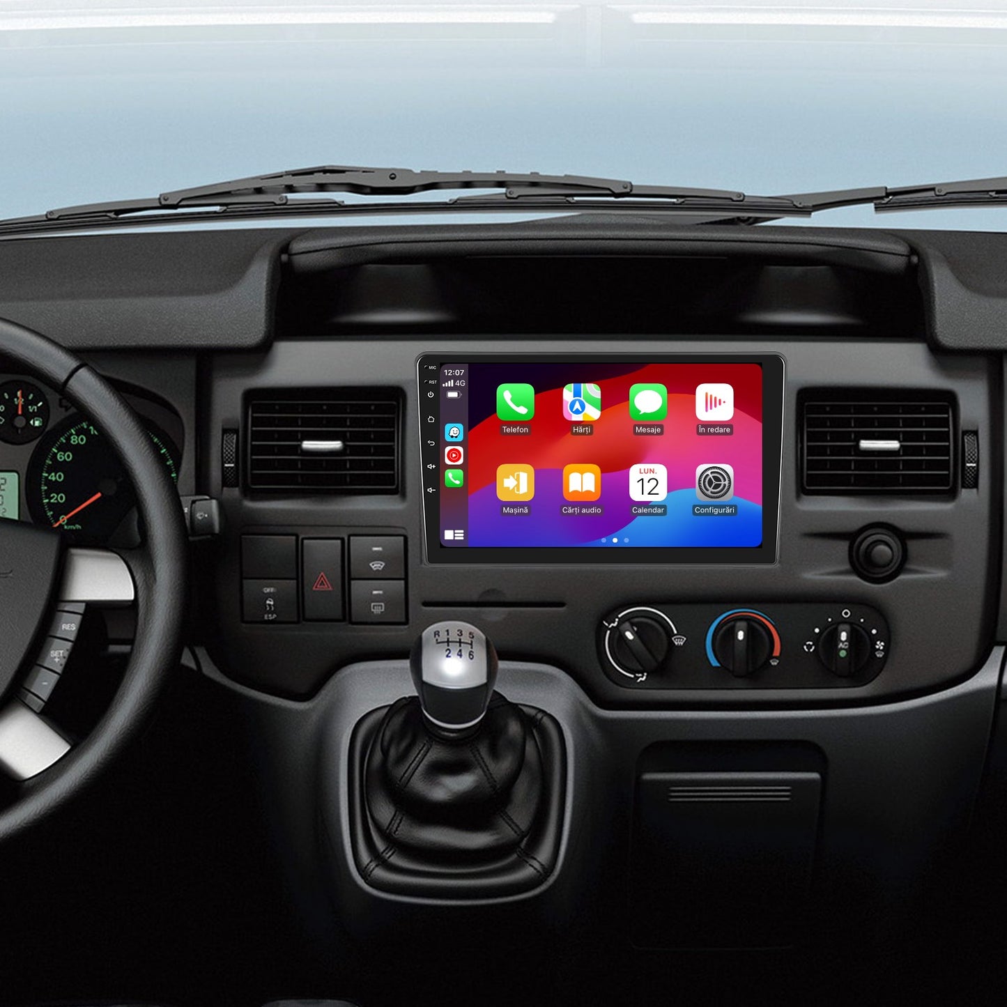 Navigatie dedicata Ford Transit (2009-2016)/ Ford Focus (2005-2008) cu Android 14, 4 GB RAM 64 GB ROM, OCTA-CORE, Carplay si Android auto, Slot SIM 4G, ventilator de racire activ, ecran 9 inch HD