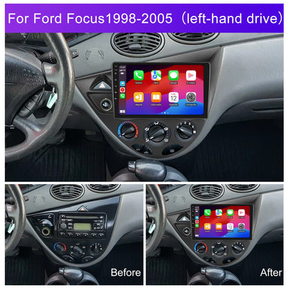 Navigatie dedicata Ford Focus (1998-2005) cu Android 14, 8 GB RAM 128 GB ROM, OCTA-CORE 2.0Mhz, Carplay si Android auto, Slot SIM 4G, ventilator de racire activ, ecran 9 inch HD