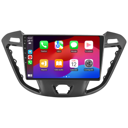 Navigatie dedicata Ford Transit (2012-2019) cu Android 14, 4 GB RAM 64 GB ROM, OCTA-CORE, Carplay si Android auto, Slot SIM 4G, ventilator de racire activ, ecran 9 inch HD