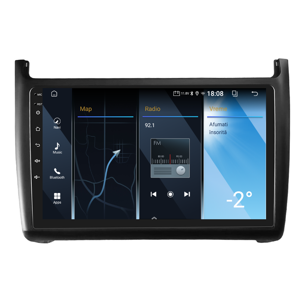 Navigatie dedicata VW POLO (2011-2016) 2GB RAM 32GB ROM, Android 14, Carplay si Android Auto, cooler racire, ecran HD 9 inch