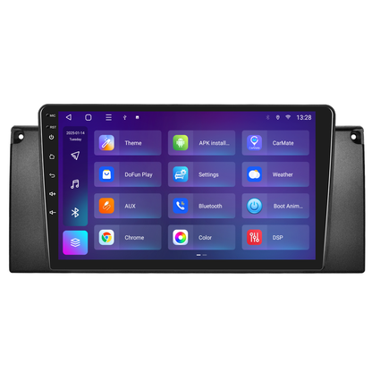 Navigatie dedicata BMW E53 (1999-2005) 2GB RAM 32GB ROM, Android 14, Carplay si Android Auto, cooler racire, ecran HD 9 inch