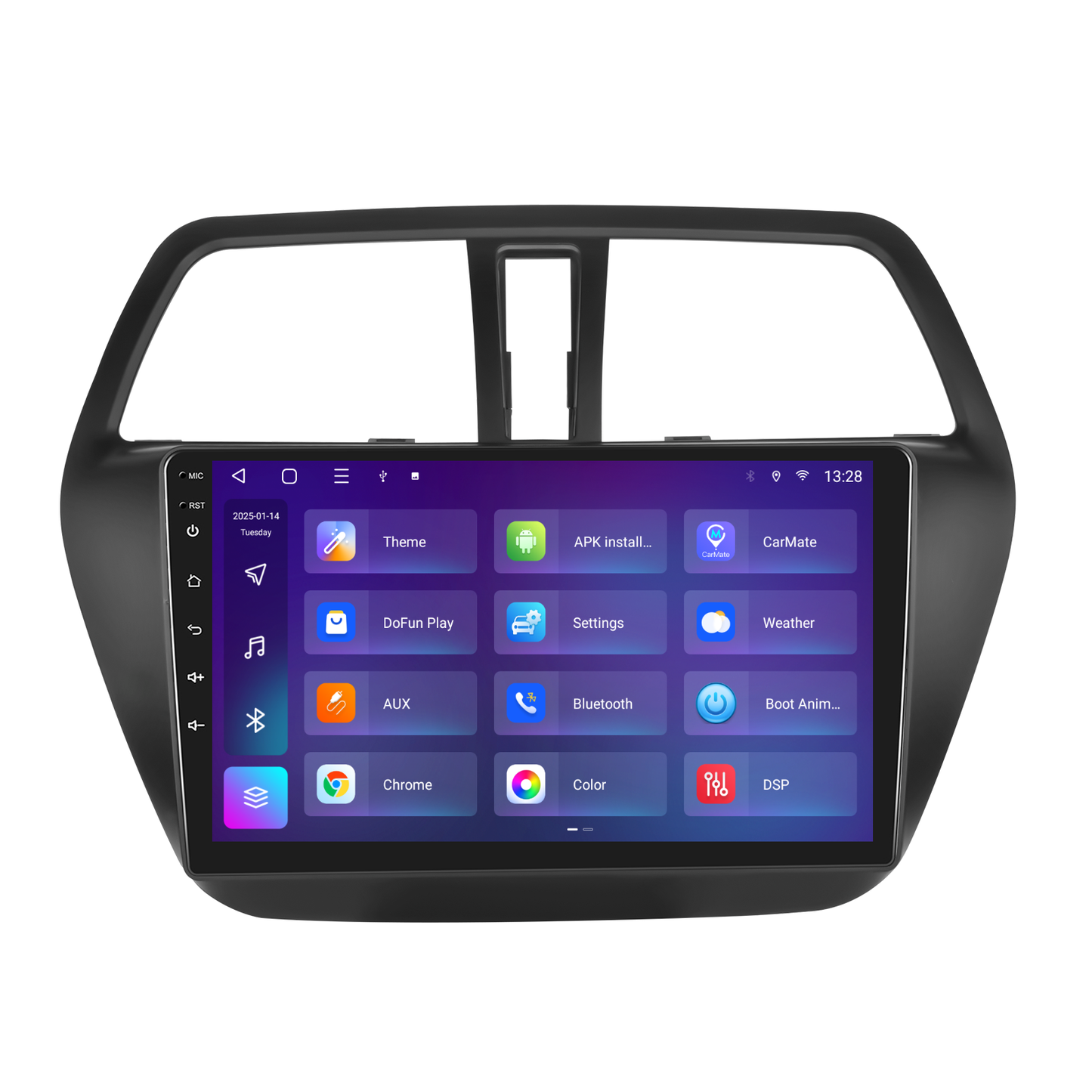 Navigatie dedicata SUZUKI S-CROSS (2014-2017) 2GB RAM 32GB ROM, Android 14, Carplay si Android Auto, cooler racire, ecran HD 9 inch