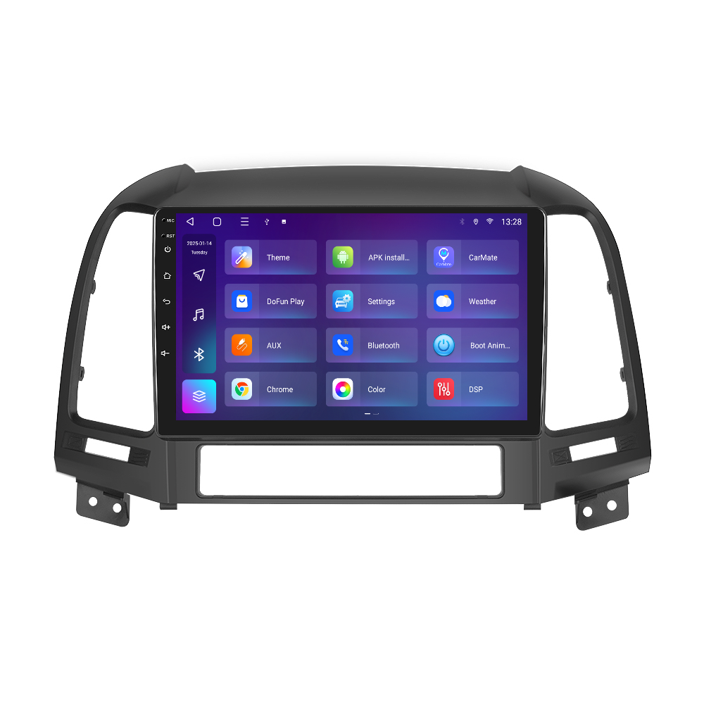 Navigatie dedicata Hyundai Santa-fe (2006-2012) 2GB RAM 32GB ROM, Android 14, Carplay si Android Auto, cooler racire, ecran HD 9 inch