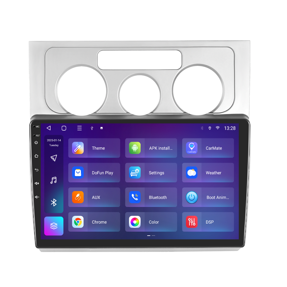 Navigatie dedicata Volkswagen Touran (2006-2008) 2GB RAM 32GB ROM, Android 14, Carplay si Android Auto, cooler racire, ecran HD 10.1 inch