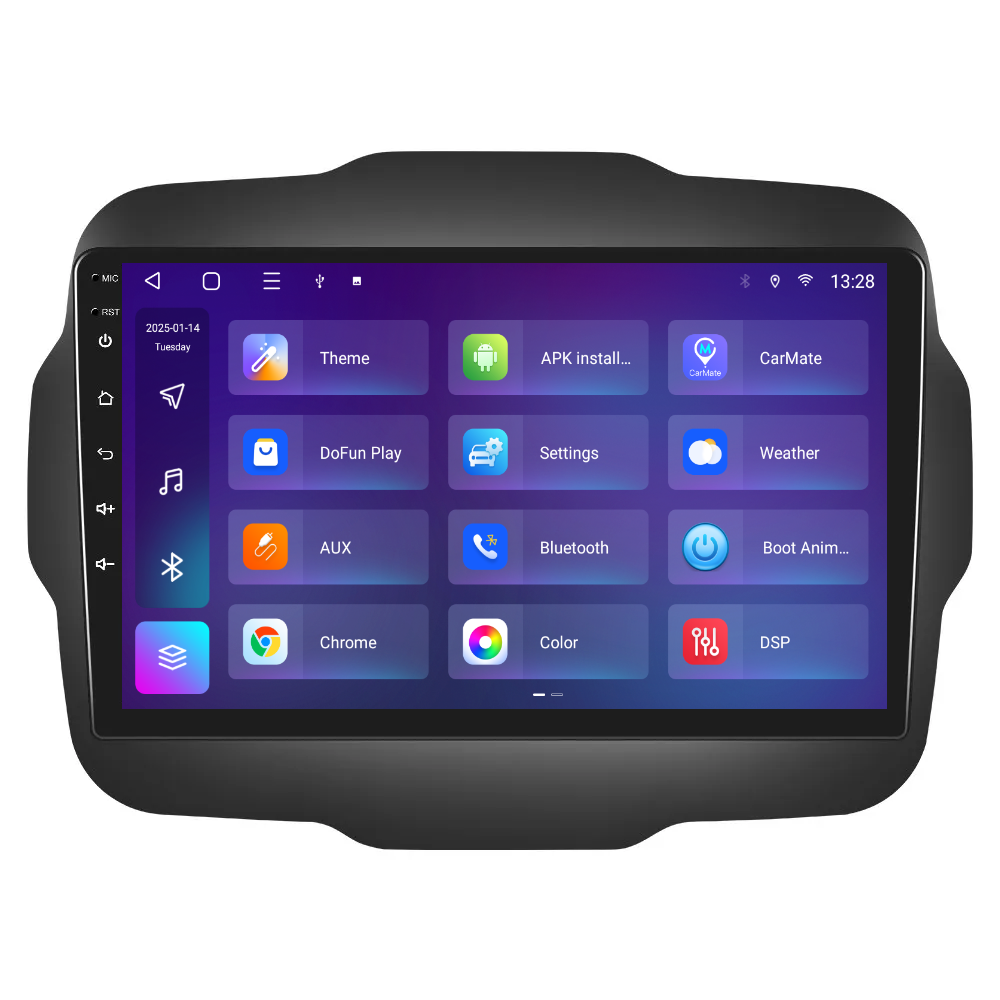 Navigatie dedicata Jeep Renegade (2016-2020) 2GB RAM 32GB ROM, Android 14, Carplay si Android Auto, cooler racire, ecran HD 9 inch