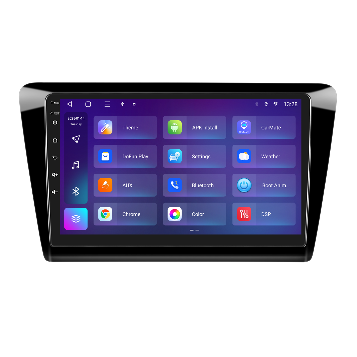 Navigatie dedicata Skoda Rapid / Seat Toldeo (2012-2019) 2GB RAM 32GB ROM, Android 14, Carplay si Android Auto, cooler racire, ecran HD 9 inch