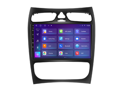 Navigatie dedicata Mercedes Benz C-Class/CLK (2002-2004) 2GB RAM 32GB ROM, Android 14, Carplay si Android Auto, cooler racire, ecran HD 9 inch