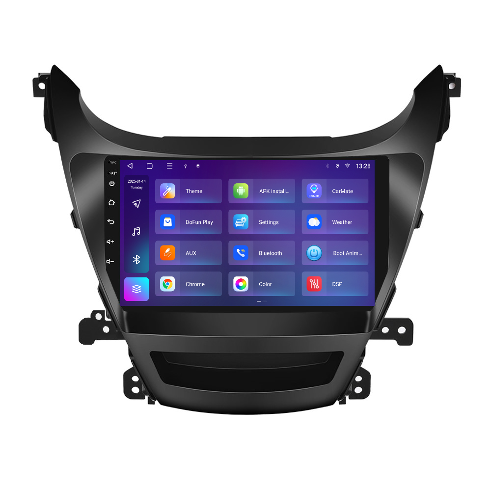 Navigatie dedicata Hyundai Elantra (2014-2016) 2GB RAM 32GB ROM, Android 14, Carplay si Android Auto, cooler racire, ecran HD 9 inch