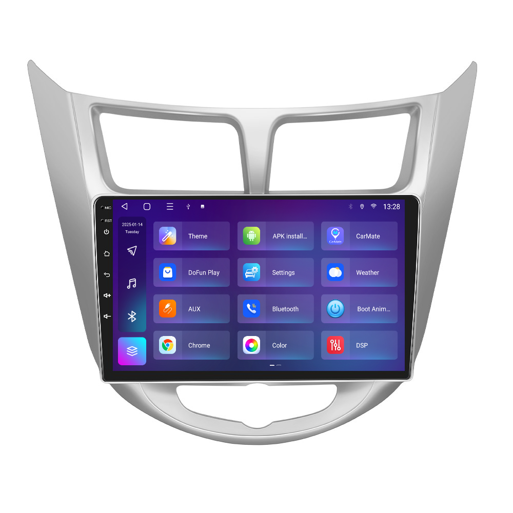 Navigatie dedicata Hyundai Accent | Solaris I Verna (2010-2016) 2GB RAM 32GB ROM, Android 14, Carplay si Android Auto, cooler racire, ecran HD 9 inch