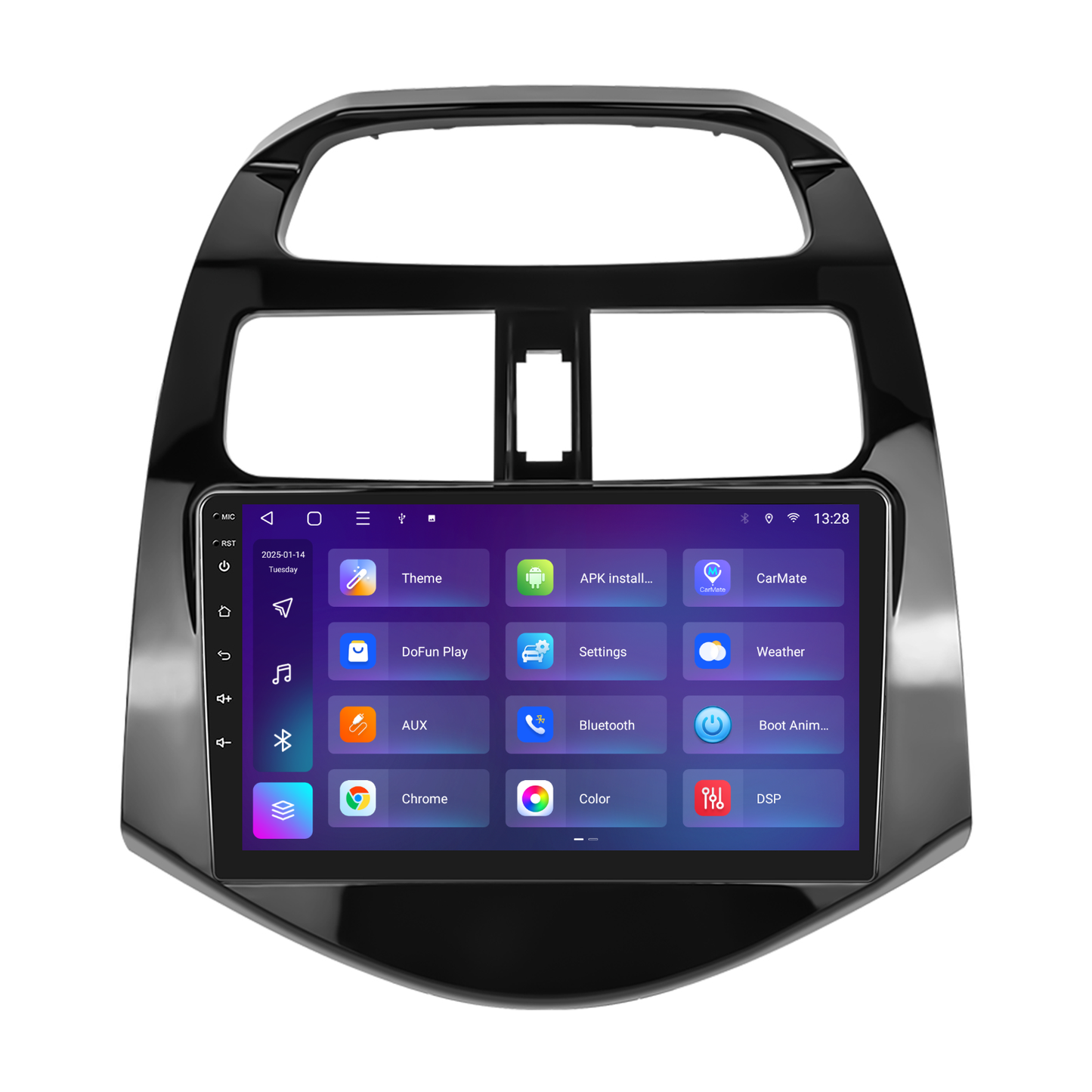 Navigatie dedicata Chevrolet Spark (2011-2014) 2GB RAM 32GB ROM, Android 14, Carplay si Android Auto, cooler racire, ecran HD 9 inch