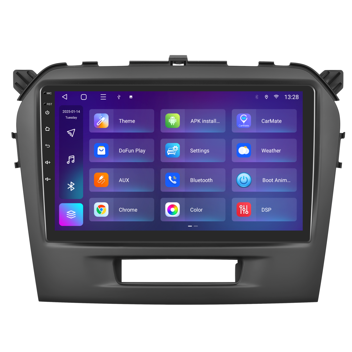 Navigatie dedicata Suzuki Vitara (2014-2018) 2GB RAM 32GB ROM, Android 14, Carplay si Android Auto, cooler racire, ecran HD 9 inch