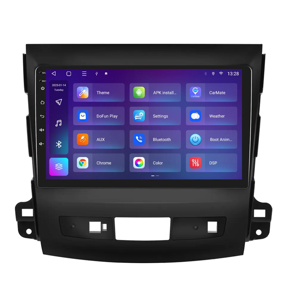 Navigatie dedicata Mitsubishi Outlander (2008-2015) 2GB RAM 32GB ROM, Android 14, Carplay si Android Auto, cooler racire, ecran HD 9 inch