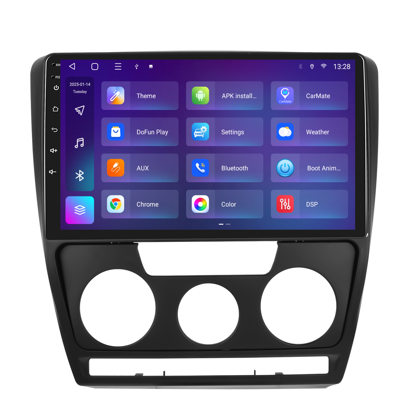 Navigatie dedicata Skoda Octavia (2004-2014) 2GB RAM 32GB ROM, Android 14, Carplay si Android Auto, cooler racire, ecran HD 10.1 inch
