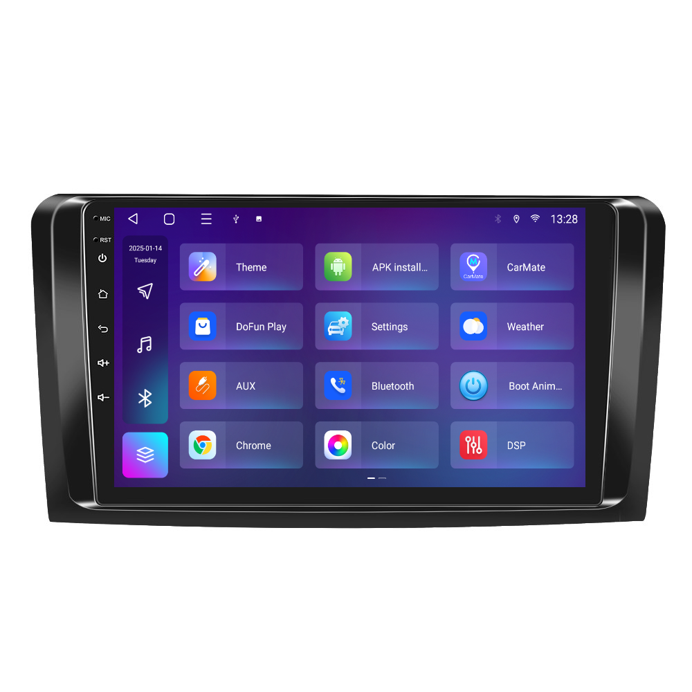Navigatie dedicata Mercedes-Benz ML Series (2005-2011) 2GB RAM 32GB ROM, Android 14, Carplay si Android Auto, cooler racire, ecran HD 9 inch