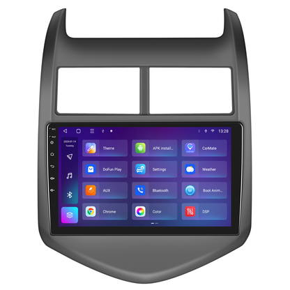 Navigatie dedicata Chevrolet AVEO (2011-2013) 2GB RAM 32GB ROM, Android 14, Carplay si Android Auto, cooler racire, ecran HD 9 inch
