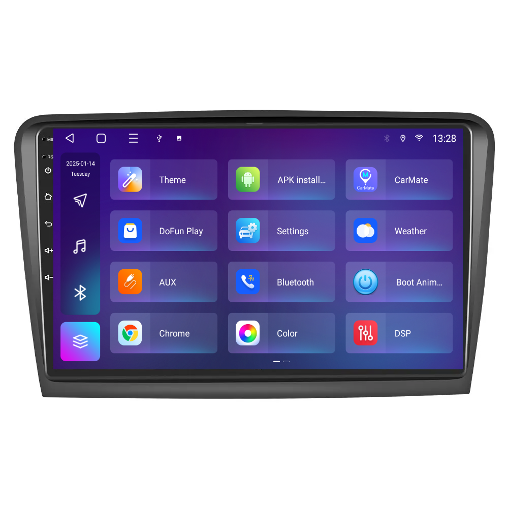 Navigatie dedicata Skoda Superb 2 (2009-2013) 2GB RAM 32GB ROM, Android 14, Carplay si Android Auto, cooler racire, ecran HD 10.1 inch