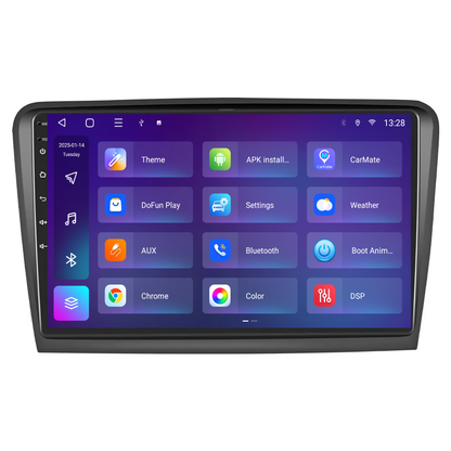 Navigatie dedicata Skoda Superb 2 (2009-2013) 2GB RAM 32GB ROM, Android 14, Carplay si Android Auto, cooler racire, ecran HD 10.1 inch